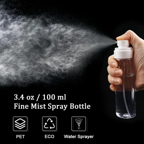Miniatura 2 de Cosywell Botellas pulverizadoras de niebla fina aprobadas por la TSA de 3.4 onzas líquidas, paquete de 3 botellas a prueba de fugas, botellas