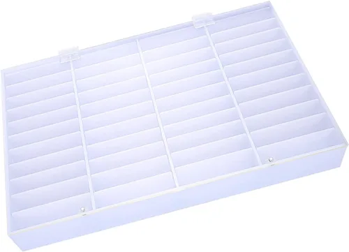 Miniatura 2 de Semme Caja de almacenamiento de puntas de arte de uñas postizas, vitrina vacía transparente para uñas, organizador de puntas de uñas, contenedor
