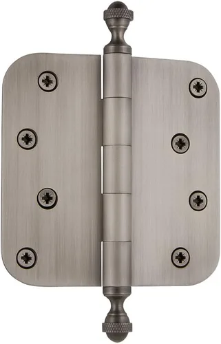 Miniatura 91 de Grandeur Hardware 824304 Bisagra residencial con punta de bellota de 3.5 pulgadas con esquinas de radio de 5/8 pulgadas en peltre antiguo