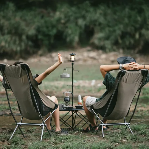 Miniatura 6 de Naturehike Silla de camping, plegable con bolsa de almacenamiento, silla portátil al aire libre para adultos, ligera, soporta 330 libras, silla