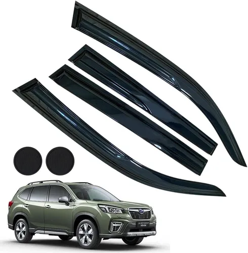 Miniatura 34 de Protectores de lluvia para Mazda 3 Hatchback 2010-2013, deflectores de ventana lateral con cinta adhesiva para Mazda 3 Hatchback, viseras de ventana