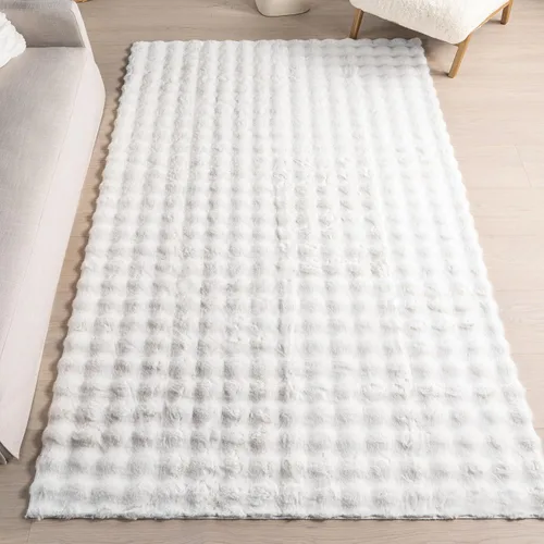 Miniatura 12 de nuLOOM SuperiorWash Collection Kai Blanco Hueso, 5 x 8 pies, esponjosa y acogedora, de alto tráfico, resistente a las manchas, fácil de limpiar, Kai