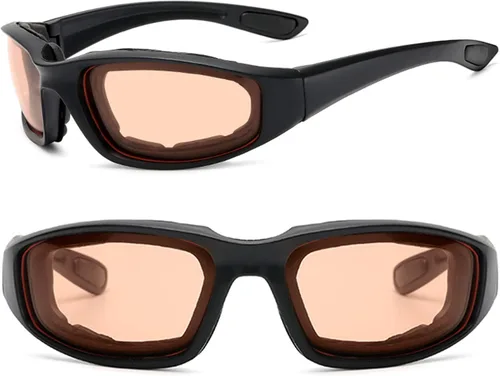 Miniatura 9 de Peciees - Gafas de sol para montar en motocicleta, 4 unidades, para exteriores 4 lentes rosa-amarillas
