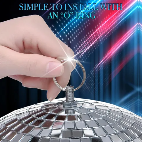 Miniatura 4 de 17 Piezas de Decoración de Bola de Discoteca: Mini Bolas de Discoteca de Espejo Colgantes Grandes de Varios Tamaños - Adornos de Navidad Plateados