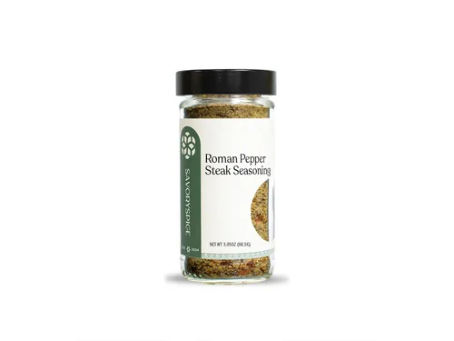 Savory Spice - Condimento para filete de pimienta romana, romero, limón y ajo, condimento para filete de pimienta (tarro mediano - Neto: 3.05 onzas)