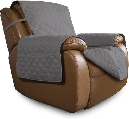Miniatura 11 de Easy-Going - Funda para sofá, futón y sillón sin reposabrazos, reversible, resistente al agua, para mascotas y niños (azul oscuro/azul claro)