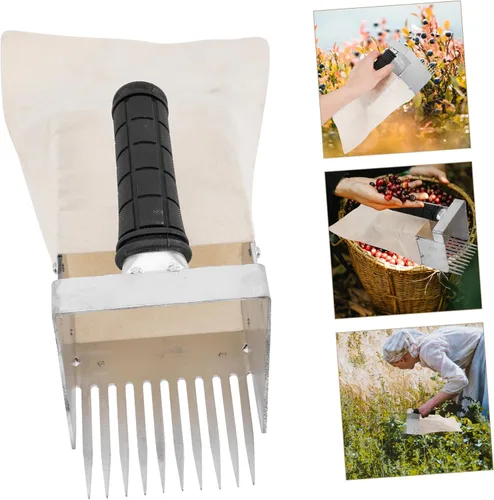 Miniatura 7 de Ipetboom Blueberry Tools Dibbler Berries Tool Rastrillo de hojas Frutas Recogedor de bayas y Rastrillo Suministros Recogedor de Fresas Mango Poste