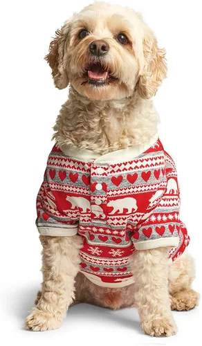 Little Blue House unisex-baby Fair Isle Bear & Moose Family Pajamas