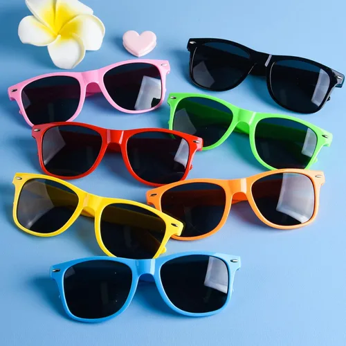 Miniatura 4 de FEPITO Paquete de 60 lentes de sol de neón a granel, 10 colores, regalos de fiesta para playa, fiesta de cumpleaños, piscina, suministros de fiesta