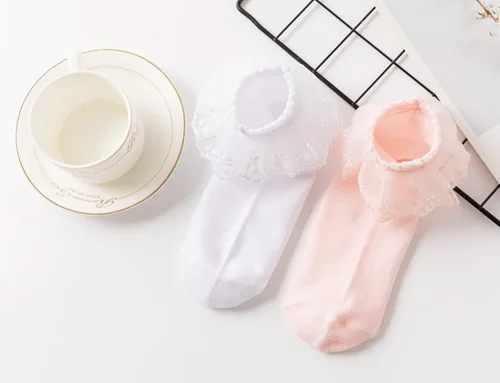 Miniatura 5 de SRYL Calcetines de tobillo para mujer, con volantes de encaje y encaje de doble capa, calcetines de princesa H08