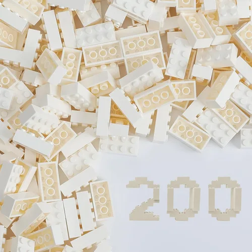 Miniatura 15 de HUIZDQ 200 ladrillos de construcción clásicos, ladrillos a granel de 2 x 4, juguetes de construcción creativos STEM, gris oscuro