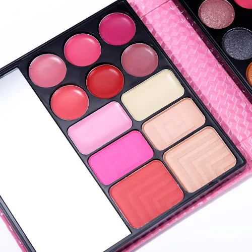 Miniatura 7 de Kit de maquillaje todo en uno: 20 sombras de ojos, 6 brillos de labios, 3 rubores, 2 polvos, 1 corrector, 1 espejo, 1 brocha, juego de regalo de Kit