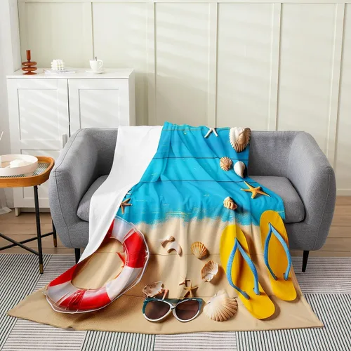 Miniatura 15 de Erosebridal Hammerhead Shark Flannel Blanket 40x50 Marine Life Fuzzy Plush Throw for Sofa Couch Hammerhead Shark Lover Gifts Ocean Sealife Fleece