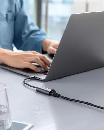 Miniatura 7 de Anker Adaptador USB C 3.0 a Ethernet, concentrador de red portátil de 1 Gigabit, 10/100/1000 Mbps, para MacBook Pro, iPad Pro 2019/2018, ChromeBook