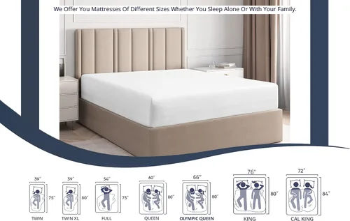 Miniatura 3 de Sábana bajera ajustable con cremallera de tamaño individual XL de 39 x 80 pulgadas, bolsillo profundo de 16 pulgadas, color beige, 600 hilos, 100%