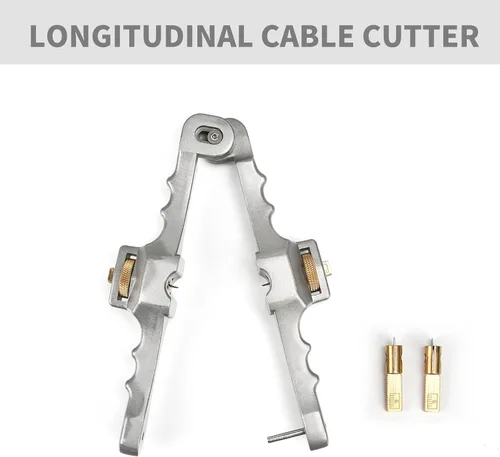 Miniatura 2 de Pelacables de fibra óptica blindados con profundidad de corte ajustable Pelacables de 0.394-0.984 in de eliminación de cables de extracción