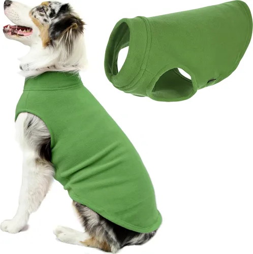 Miniatura 10 de Gooby - Chaleco de Vellón Elástico, Chaleco de Vellón Tipo Pullover Chaqueta Suéter para Perros, Azul Argyle, Extra Pequeño