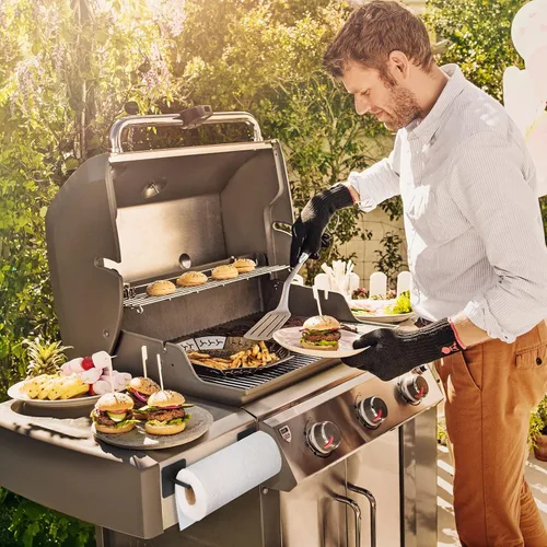 Miniatura 4 de Portarrollos de papel negro con montaje magnético, barra de papel con fuerte respaldo magnético - para cocina, refrigerador, parrilla, caja