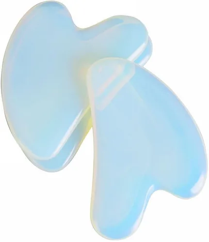 Miniatura 4 de Herramienta de cuarzo natural con forma de corazón de cristal Gua Sha, herramienta de masaje de spa, herramienta de masaje facial para cuello