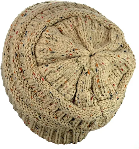Miniatura 241 de C.C Trendy Warm Chunky Soft Stretch Cable Knit Beanie