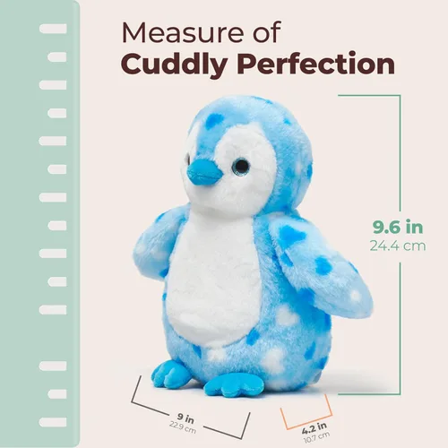 Miniatura 3 de Bearington - Animal de peluche de pingüino de corazón precioso, animal de peluche de San Valentín con piel suave, adorable regalo de peluche