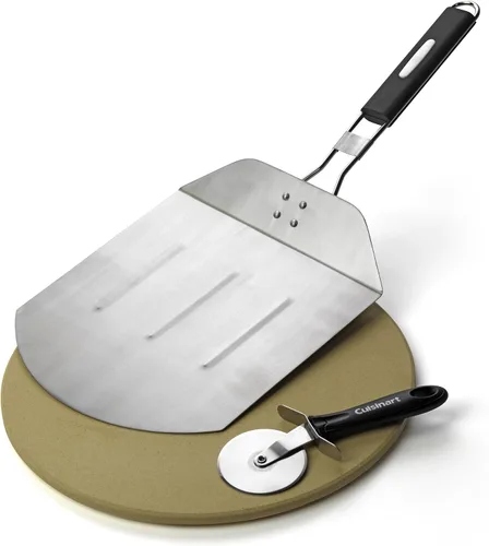 Miniatura 2 de Cuisinart Juego de parrilla de pizza con rodillo de madera clásico Good Cook