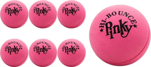 Miniatura 12 de Hi-Bounce Pinky Ball (paquete de 6) por JA-RU. Pelotas hinchables de goma para niños y adultos. Pelota de rebote rosa pequeña. Recuerdos de fiesta