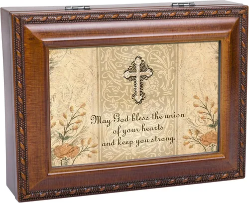Miniatura 7 de Cottage Garden Caja de música de grano de madera de bodajoyero juega Ave Maria