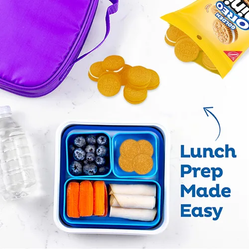 Miniatura 9 de Galletas OREO Minis tipo sándwich doradas, 12 bolsas de 3 oz
