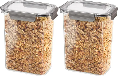Miniatura 14 de Oggi Clarity - Contenedor hermético para almacenamiento de alimentos a prueba de fugas, ultra transparente, sin BPA, recipiente sellable con tapa
