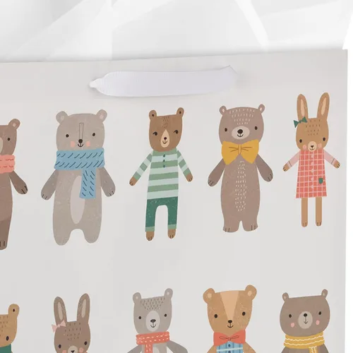 Miniatura 5 de Hallmark Bolsa de regalo extra grande de 15 pulgadas con papel de seda (osos y conejitos) para niños, baby showers, primeros cumpleaños