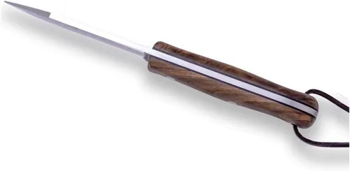 Miniatura 2 de Joker Cuchillo de caza CN112 BS9 Campero, hoja 4.13 pulgadas acero de SANDVIK 14C28N, con funda de cuero marrón, herramienta para pesca, caza