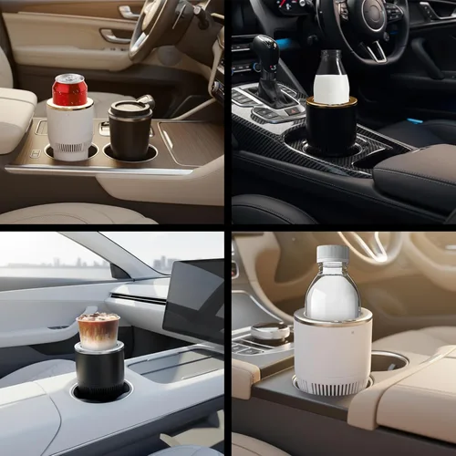 Miniatura 6 de Calentador de vasos de automóvil 2 en 1 de alta calidad, enfriador inteligente para tazas de automóvil, regalo de temporada festiva, soporte