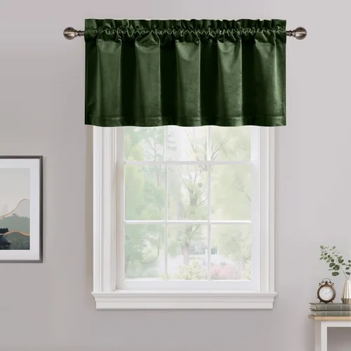 Miniatura 87 de NICETOWN Cortinas opacas de terciopelo extralargas negras de 120 pulgadas de largo para telón de fondo, cortinas de terciopelo con aislamiento Serie