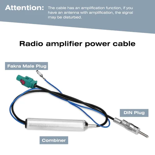 Miniatura 3 de Kit de arnés de cables de estéreo de coche RDBS y adaptador de antena para conectar una radio de posventa Compatible con vehículos Dodge Jeep Ram