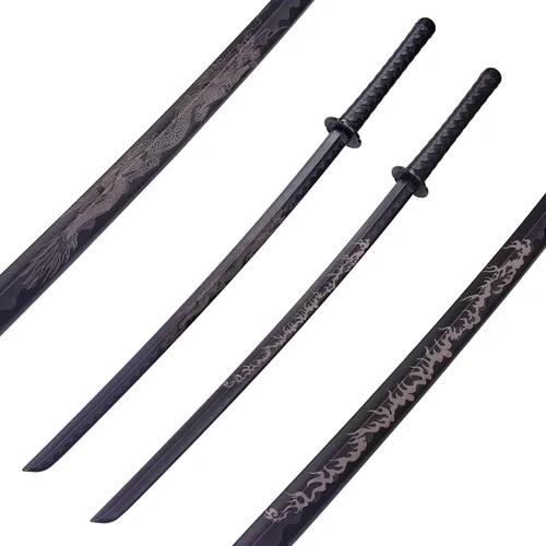 Miniatura 9 de Espada Katana de Polipropileno - Espada Samurái Japonesa de Entrenamiento, Espada Larga Roma, Katana de Práctica de Artes Marciales para Hombres