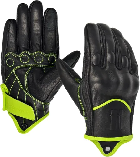 Miniatura 8 de Harssidanzar Guantes de moto para mujer, guantes de cuero para motocicleta, guantes de motocicleta, carreras de carretera, ciclismo, escalada