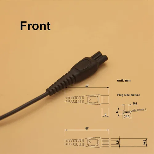Miniatura 9 de LinMei Cable de carga USB apto para Philips Norelco QP2533 QP2520 QP2630 QP6510 QP6520 One Blade Trimmer HQ8505 HQ850 HQ840 Barbera Shaver 5V Cable