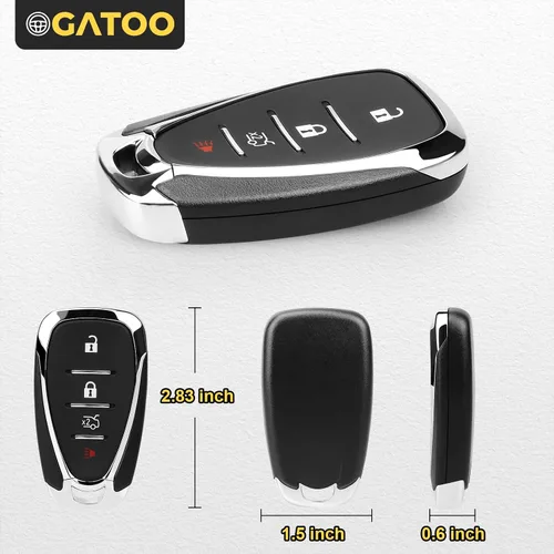 Miniatura 5 de Llavero de repuesto compatible con Chevy Malibu Cruze Camaro 2016 2017 2018 2019 2020 2021, reemplaza a HYQ4EA 13529660 13508771 13584504