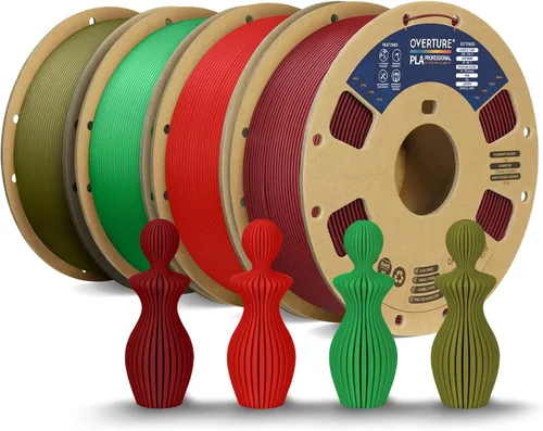 Miniatura 9 de Overture PLA Plus (PLA+) Filamento de 1/16 pulgadas, dureza mejorada con rollo PLA, con superficie de construcción 3D de 7.87 × 7.87 pulgadas, PLA