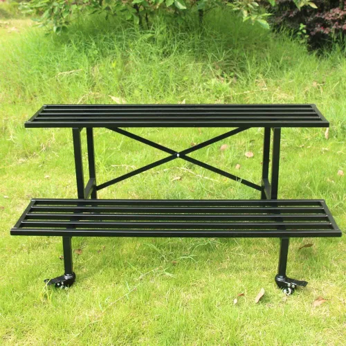 Miniatura 15 de Zhongma Soporte de metal resistente de 2 niveles para plantas para el hogar, interior y exterior, 35.43 pulgadas de largo x 17.5 pulgadas de ancho x