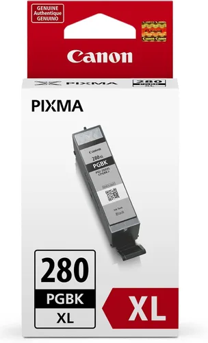Miniatura 3 de Canon Paquete combinado de depósito de tinta original CLI-281 de 5 colores con papel fotográfico de 5 x 5 (2091C006) PGI-280 XL Pigment Black Ink