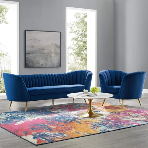 Miniatura 11 de Modway EEI-3874-PNK Opportunity Channel - Sillón de terciopelo copetudo en color rosa