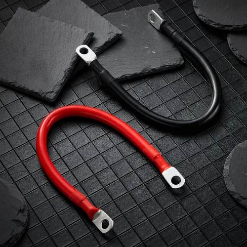 Miniatura 6 de Hoteam Cable de batería de cobre con terminales de 3/8 pulgadas, rojo y negro, cable inversor de corriente para motocicleta solar, automóvil, 2 AWG