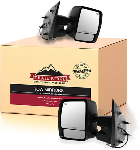 Miniatura 23 de Trail Ridge Juego de espejos de remolque de 2 piezas para el lado del conductor y del pasajero compatible con Ford F-150 FO1320479 FO1321479