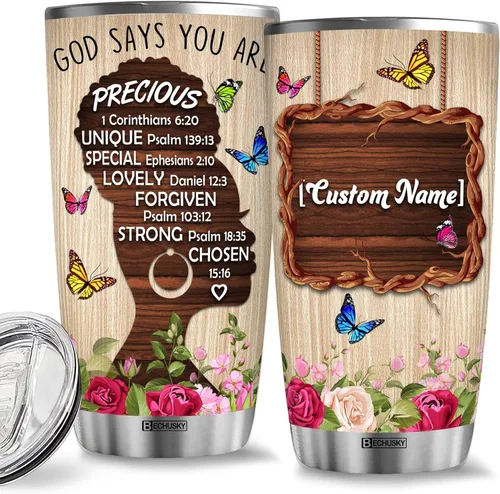 Miniatura 24 de BECHUSKY Vaso personalizado de viaje de diente de león con tapa, 20 onzas, Acepta lo que es dejar ir de lo que era de madera Taraxacum flor floral
