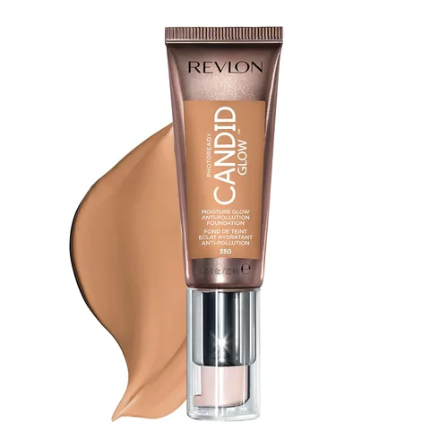 Miniatura 14 de Revlon PhotoReady Candid Glow - Base de maquillaje anticontaminación con vitamina E y aceite de haya, ingredientes anti-luz azul, sin parabenos, Moca