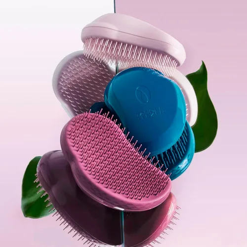 Miniatura 6 de Tangle Teezer Cepillo de pelo Cepillo original para desenredar cabello húmedo y seco Cepillo desenredante para cabello fino, rizado, grueso, Azul