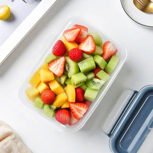 Miniatura 4 de 120 recipientes de plástico para preparación de comidas con tapas, contenedores desechables transparentes de 25 onzas para almacenamiento