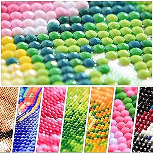 Miniatura 3 de Kits de Pintura de Diamantes Chica Negro Rosa para Adultos DIY Diferentes Pupilas Mujeres 5D Taladro Completo Redondo Cristal Diamantes de Imitación